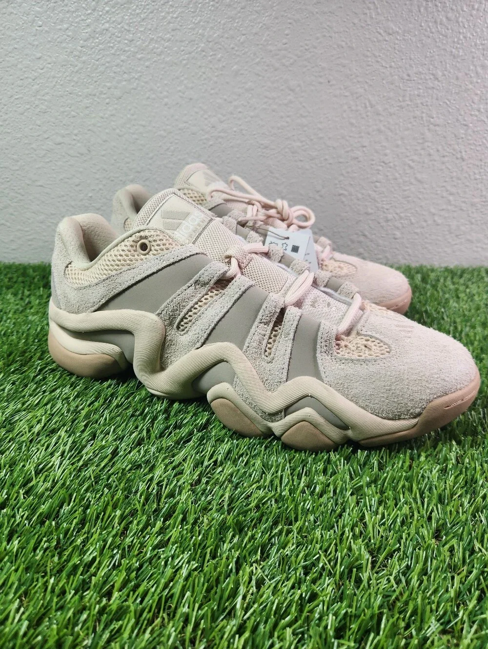 Adidas Crazy 8 Low Men's Shoes Halo Ivory/Wonder Beige/Sandstone ji0339 Size 14